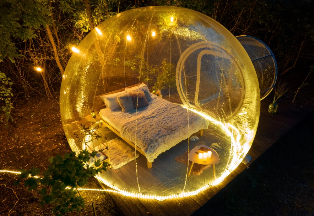 bubble tent stargazing